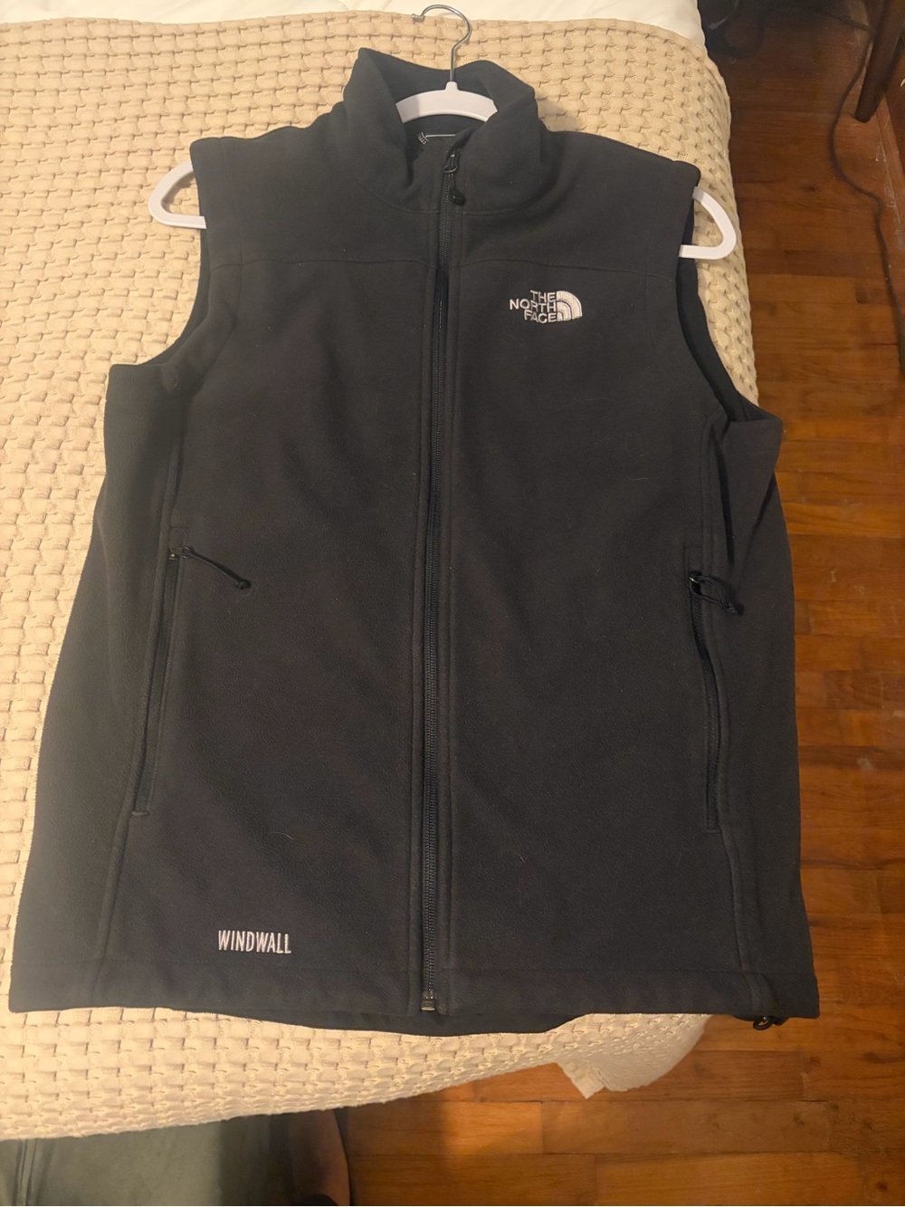 The North Face Black WindWall Womenโs Fleece Vest